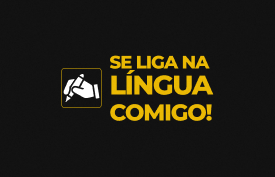 Banner com arte do curso: Isolado: Português - Se Liga na Língua Comigo!