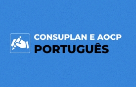 Banner com arte do curso: Isolado Consulplan e AOCP: Português 