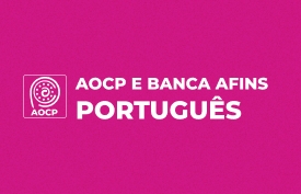 Banner com arte do curso: Isolado AOCP e Bancas Afins: Português