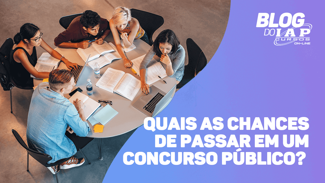 Banner de capa da notícia QUAIS AS CHANCES DE VOCÊ PASSAR EM UM CONCURSO PÚBLICO? 