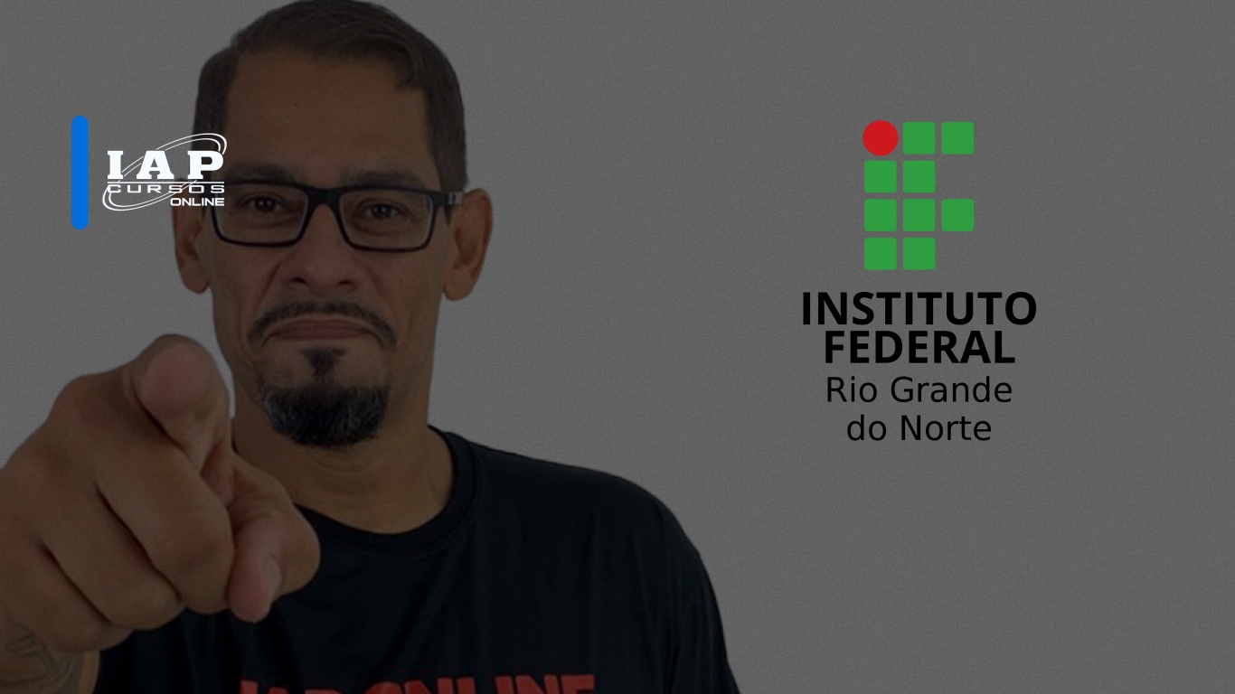 Banner de capa da notícia Comentários às provas do concurso público do IFRN 2024 com o professor Mourão!