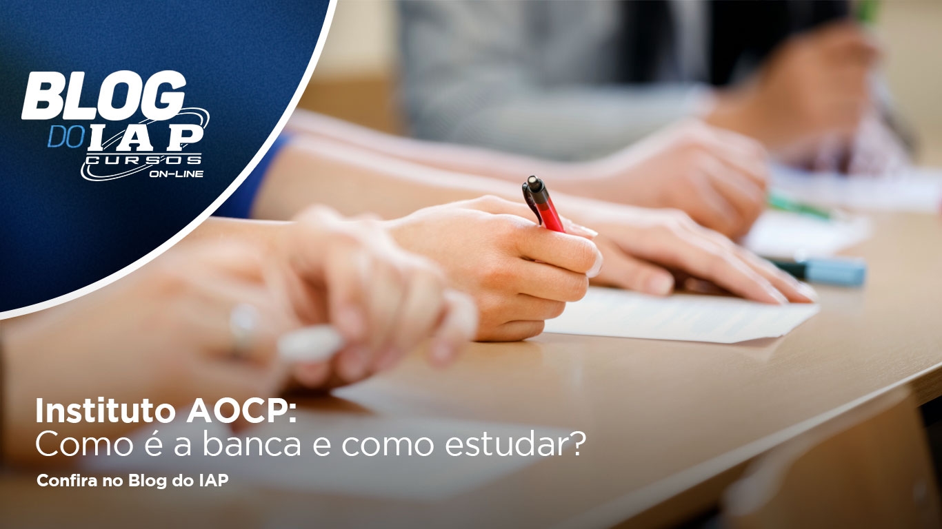 Banner de capa da notícia Instituto AOCP: Como é a banca e como estudar? 