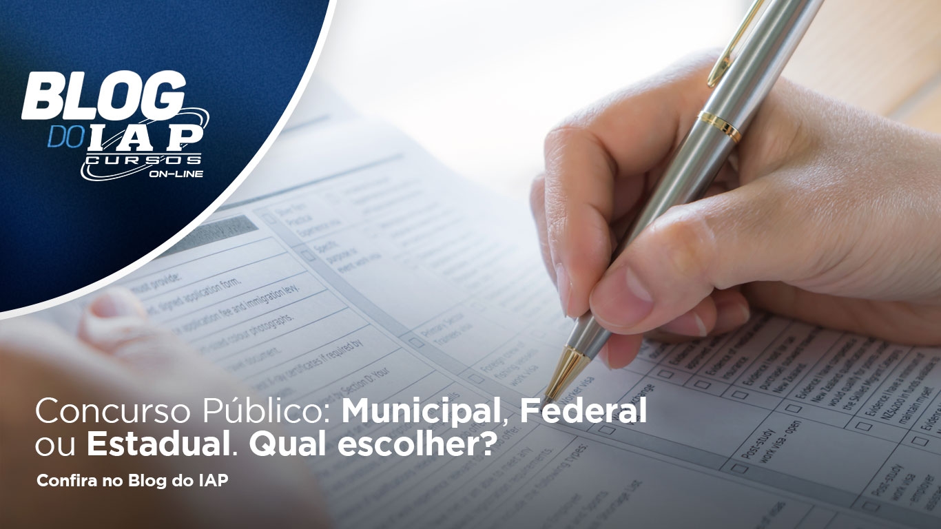 Banner de capa da notícia Concurso Público: Municipal, Federal ou Estadual. Qual escolher? 