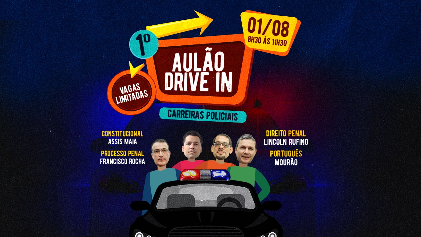 Banner de capa da notícia Vem aí o primeiro Aulão Drive In do IAP Online!