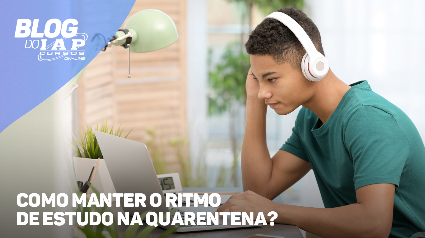 Banner de capa da notícia COMO MANTER O RITMO DE ESTUDO NA QUARENTENA?