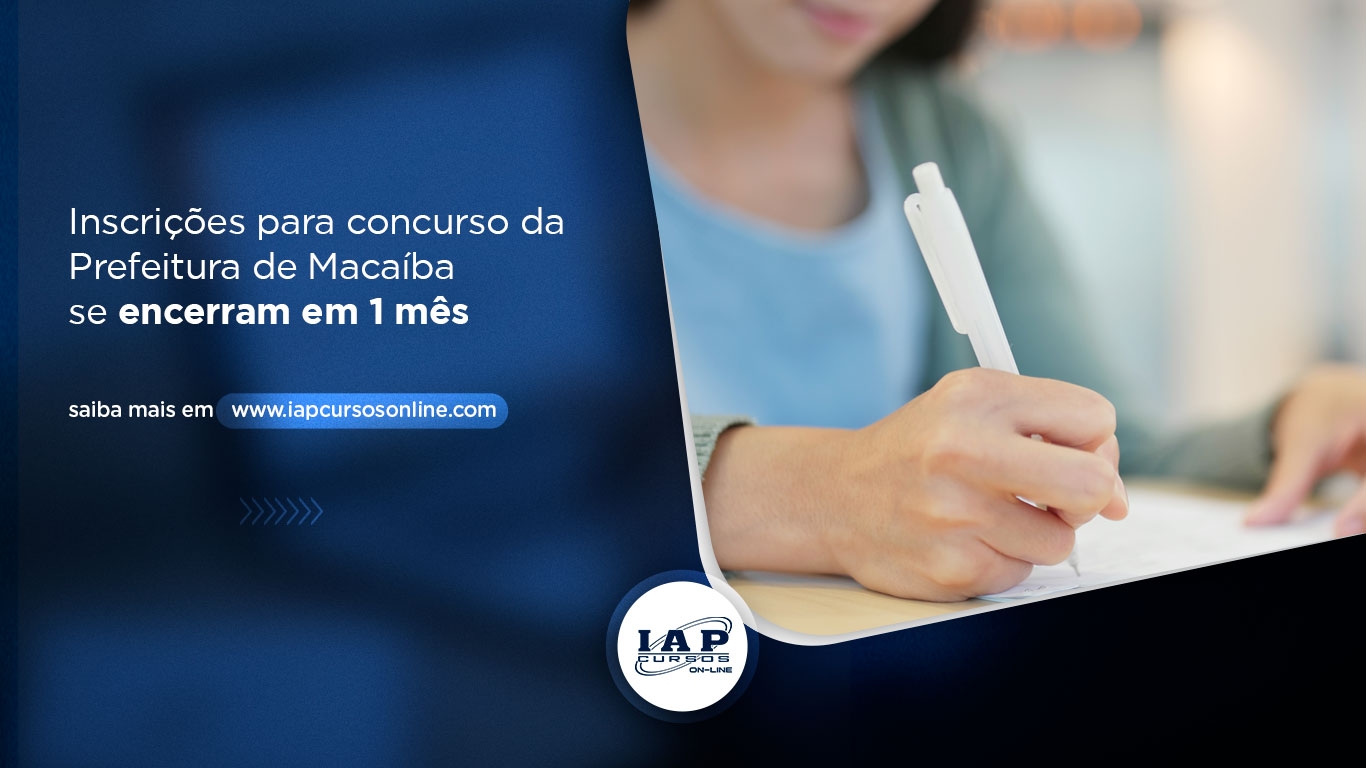 Banner de capa da notícia Inscrições para concurso da Prefeitura de Macaíba se encerram em 1 mês