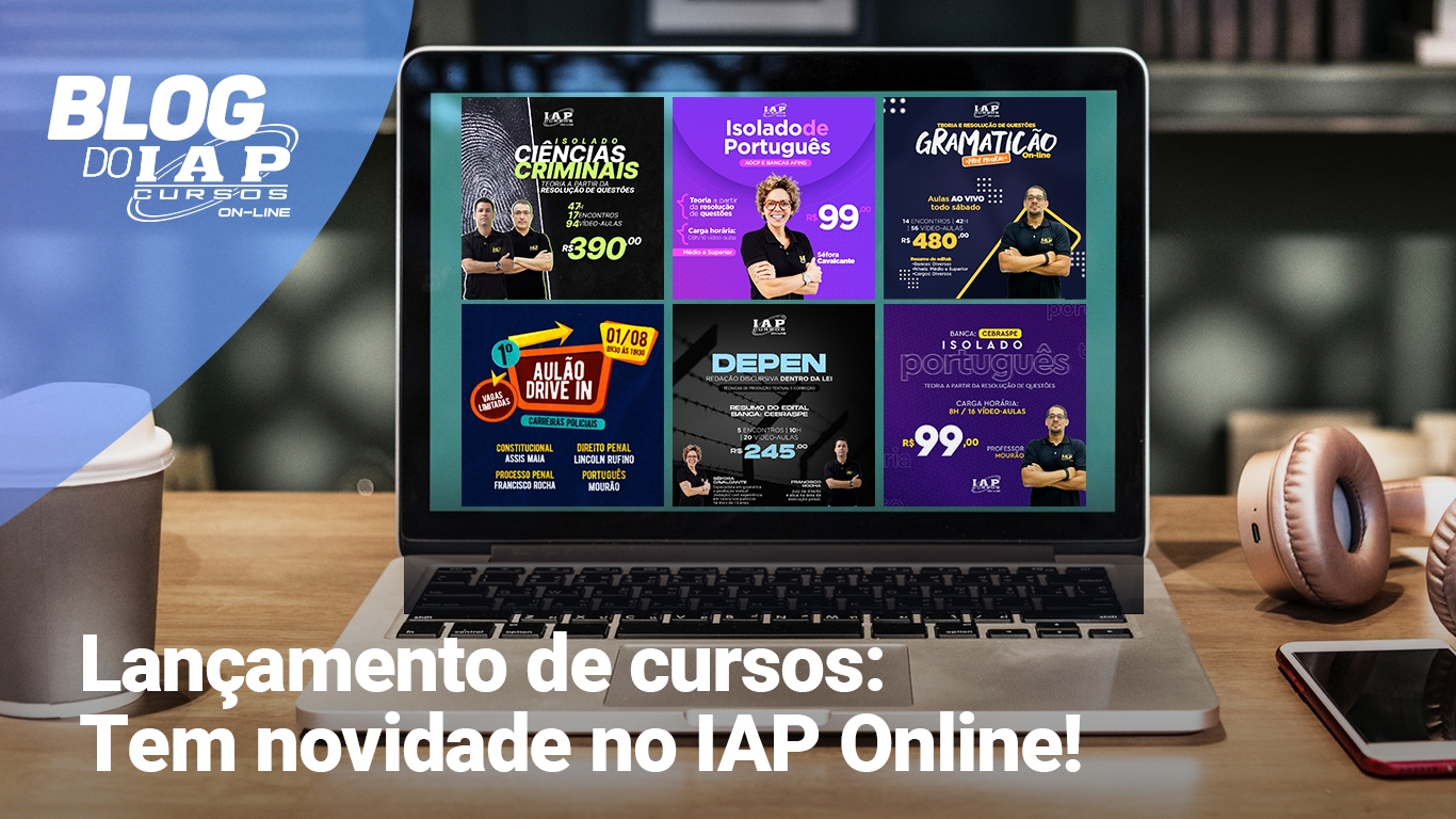 Banner de capa da notícia Lançamento de cursos - Tem novidade no IAP Online! 