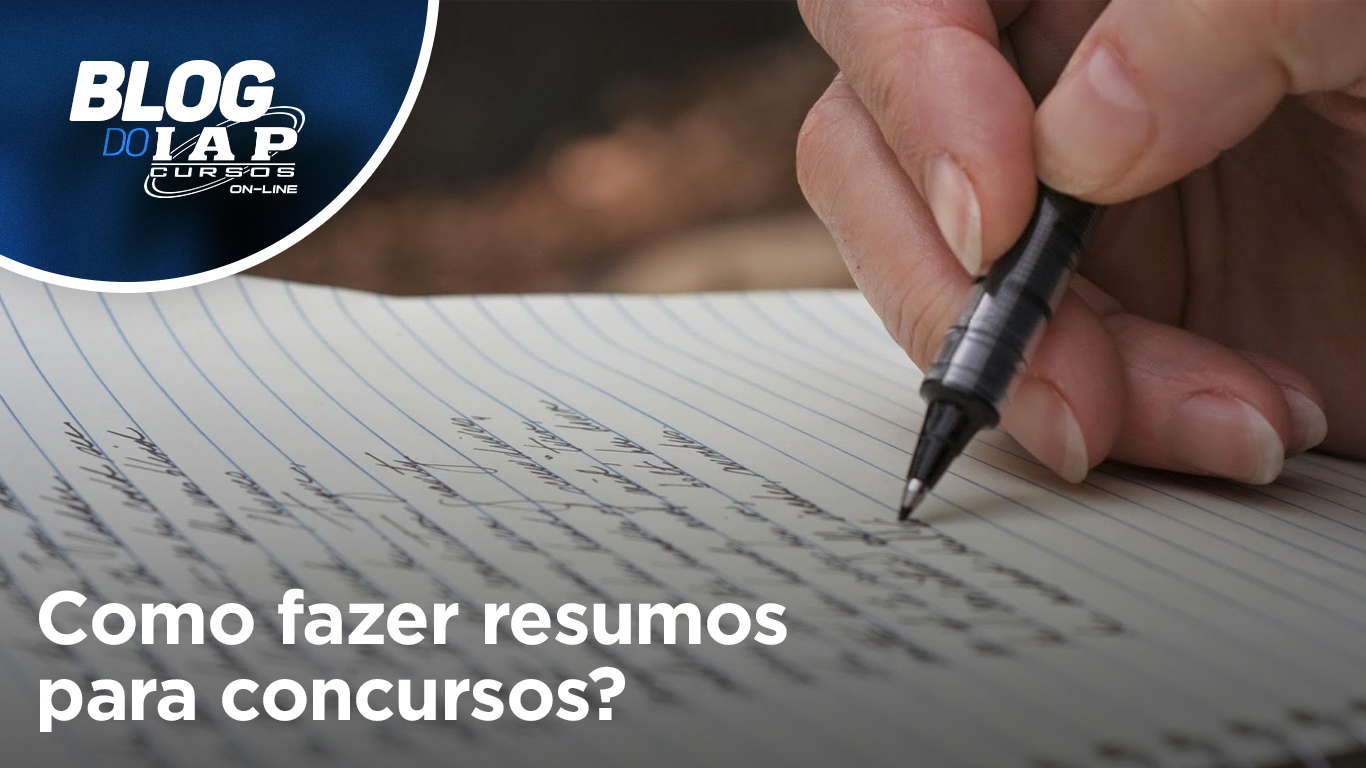 Banner de capa da notícia COMO FAZER RESUMOS PARA CONCURSOS?