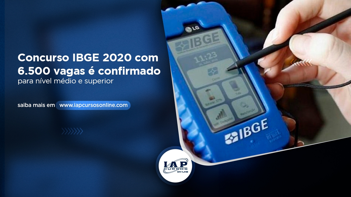 Banner de capa da notícia Concurso IBGE com 6.500 vagas é confirmado para nível médio e superior