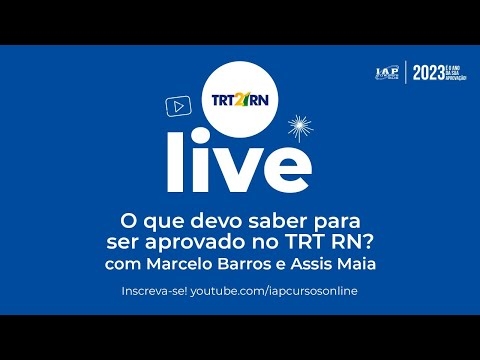 Banner de capa do material gratuito TRT21 - MARCELO BARROS + ASSIS MAIA | O QUE DEVO SABER PARA SER APROVADO NO TRT RN?