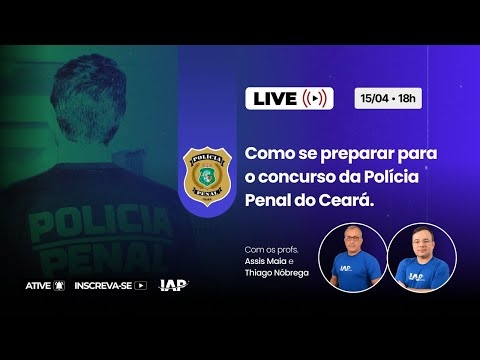 Banner de capa do material gratuito Como se preparar para o concurso da Polícia Penal do Ceará.