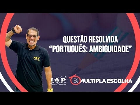 Banner de capa do material gratuito QUESTÃO: Português - Ambiguidade | Múltipla Escolha