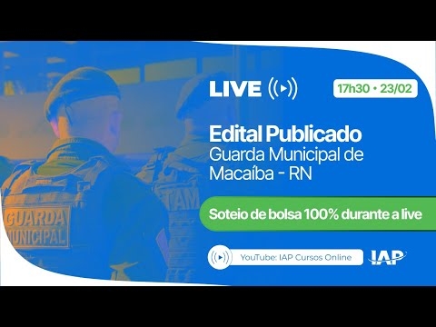 Banner de capa do material gratuito Guarda Municipal de Macaíba - RN - Edital Publicado