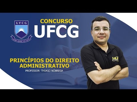 Banner de capa do material gratuito UFCG | Princípios do Direito Administrativo