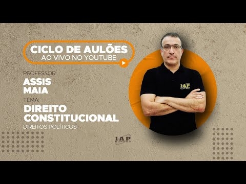 Banner de capa do material gratuito LIVE: DIREITOS POLÍTICOS - CONSTITUCIONAL.