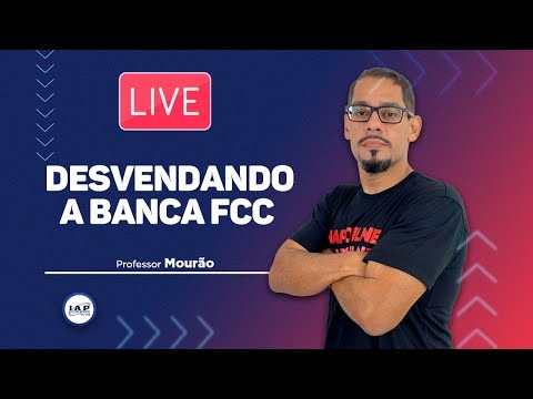 Banner de capa do material gratuito LIVE: DESVENDANDO A BANCA FCC.