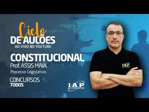 Banner de capa do material gratuito LIVE: DIREITO CONSTITUCIONAL - PROCESSO LEGISLATIVO.