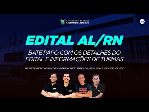 Banner de capa do material gratuito LIVE: DETALHES DO EDITAL AL/RN