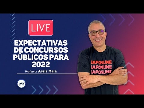 Banner de capa do material gratuito LIVE: EXPECTATIVAS DE CONCURSOS PARA 2022.