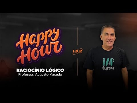 Banner de capa do material gratuito Happy Hour: Raciocínio Lógico Para ALRN.