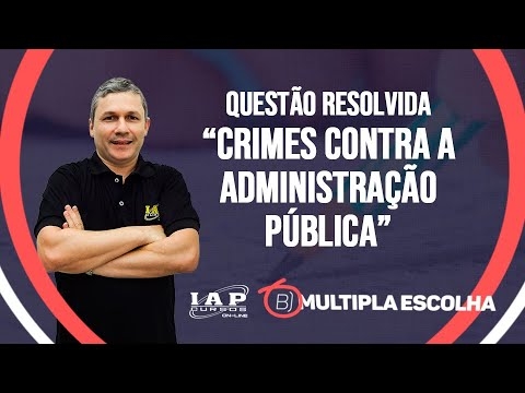 Banner de capa do material gratuito QUESTÃO: Crimes contra a administração pública | Múltipla Escolha