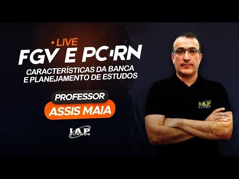 Banner de capa do material gratuito LIVE: DIREITO CONSTITUCIONAL - BANCA FGV E PCRN.