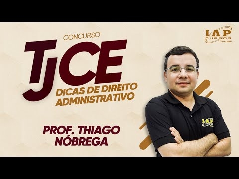 Banner de capa do material gratuito TJ-CE | Dicas de Direito Administrativo