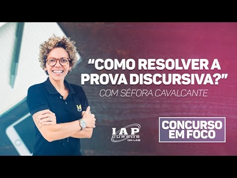 Banner de capa do material gratuito Como RESOLVER a PROVA DISCURSIVA? | Concurso em Foco