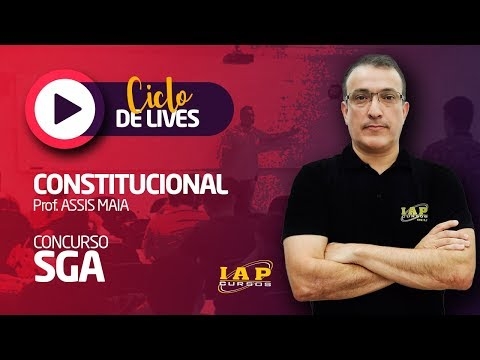 Banner de capa do material gratuito LIVE: DIREITO CONSTITUCIONAL PARA CARREIRAS POLICIAIS.