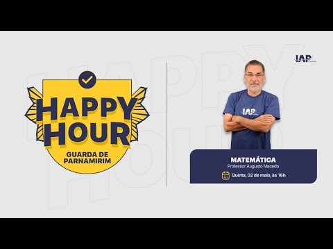Banner de capa do material gratuito HAPPY HOUR: Guarda Municipal -Matemática - Augusto