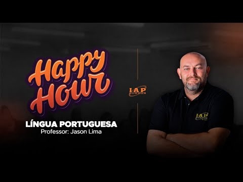 Banner de capa do material gratuito HAPPY HOUR: LÍNGUA PORTUGUESA PARA O CONCURSOS DE MACAIBA.