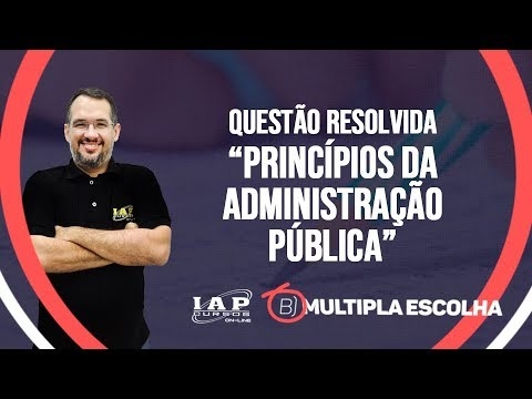 Banner de capa do material gratuito QUESTÃO: PRINCÍPIOS da ADMINISTRAÇÃO PÚBLICA | Múltipla Escolha