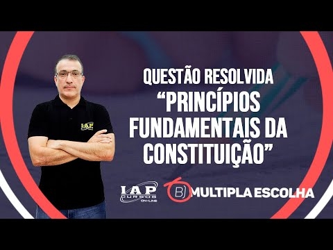 Banner de capa do material gratuito QUESTÃO: PRINCÍPIOS FUNDAMENTAIS da CONSTITUIÇÃO | Múltipla Escolha