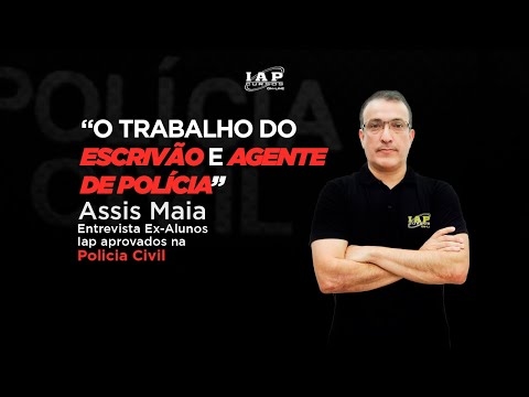 Banner de capa do material gratuito O trabalho do Escrivão e Agente de polícia: Ex-Alunos IAP aprovados na Polícia Civil