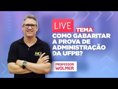 Banner de capa do material gratuito LIVE: COMO GABARITAR A PROVA DE ADMINISTRAÇÃO DA UFPB 2019?