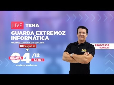 Banner de capa do material gratuito LIVE: INFORMÁTICA PARA A GUARDA DE EXTREMOZ