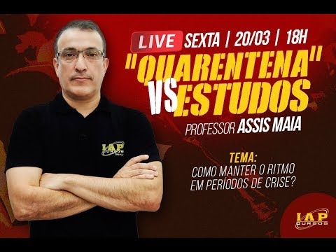 Banner de capa do material gratuito LIVE - DISTANCIAMENTO SOCIAL VS ESTUDOS