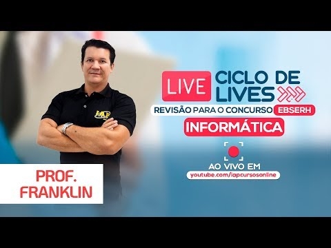 Banner de capa do material gratuito LIVE EBSERH - INFORMATICA  -  FRANKLIN FELIPE