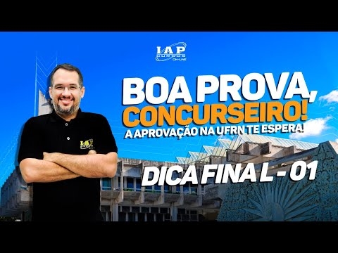 Banner de capa do material gratuito DICA FINAL 01 | ASSISTENTE EM ADMINISTRAÇÃO | CONCURSO UFRN 2019