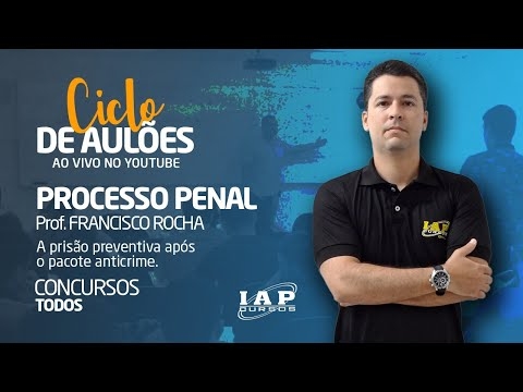 Banner de capa do material gratuito LIVE: A PRISÃO PREVENTIVA APÓS O PACOTE ANTICRIME - PROCESSO PENAL