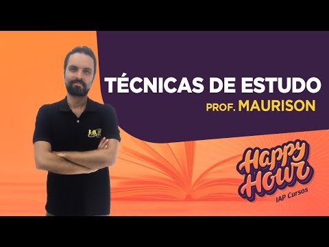 Banner de capa do material gratuito TÉCNICAS de ESTUDO | Happy Hour