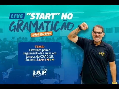 Banner de capa do material gratuito LIVE: START NO GRAMATICÃO