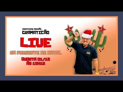 Banner de capa do material gratuito LIVE: UM PRESENTE DE NATAL - REVISAÇO TODAS AS BANCAS DE LÍNGUA PORTUGUESA!!!