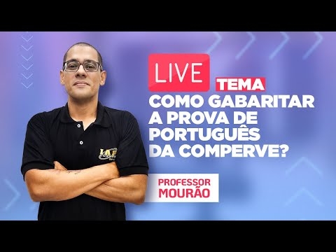 Banner de capa do material gratuito LIVE: COMO GABARITAR A PROVA DE PORTUGUÊS DA COMPERVE?