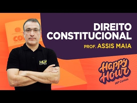 Banner de capa do material gratuito DIREITO CONSTITUCIONAL | HAPPY HOUR