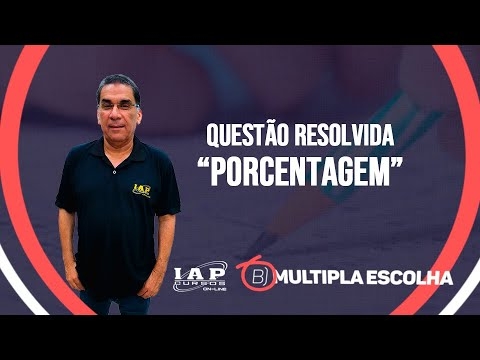 Banner de capa do material gratuito QUESTÃO: Porcentagem| Múltipla Escolha