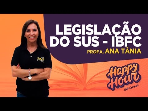 Banner de capa do material gratuito LEGISLAÇÃO DO SUS IBFC | Happy Hour