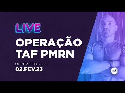 Banner de capa do material gratuito LIVE: OPERAÇÃO TAF PMRN.