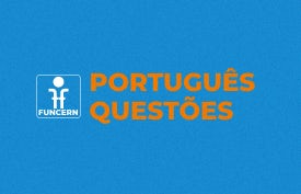 Banner com arte do curso: Isolado: Português - Funcern - Mourão